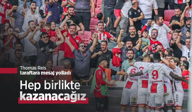 Samsunspor Teknik Direktörü Thomas Reis taraftara mesaj yolladı: "Hep birlikte kazanacağız"