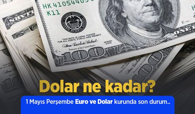 1 Mayıs 2025 Güncel Dolar ve Euro Kuru: Anlık Döviz Fiyatları