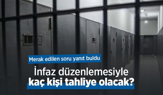 İnfaz düzenlemesiyle kaç kişi tahliye olacak? Merak edilen soru yanıt buldu