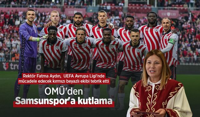 OMÜ'den Samsunspor'a kutlama
