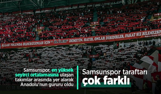 Samsunspor taraftarı çok farklı