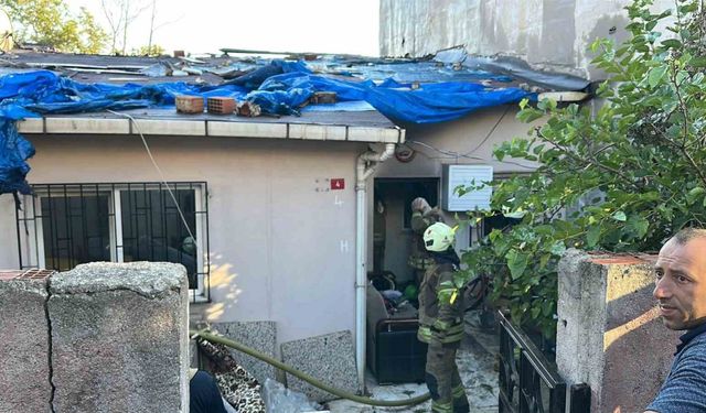 çakmakla oynayan çocuk yangın çıkardı