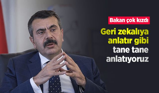 Bakan çok kızdı: Geri zekalıya anlatır gibi tane tane anlatıyoruz
