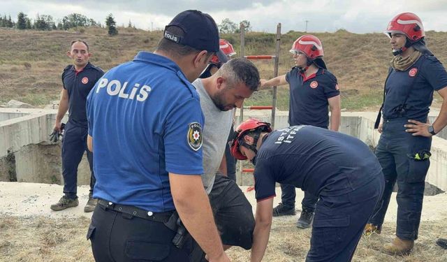 Hırsızlık için indiği kuyuda mahsur kalınca yakalandı
