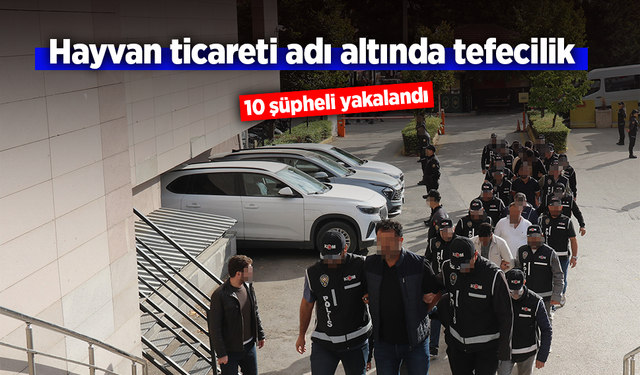Hayvan ticareti adı altında tefecilik.