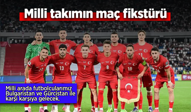 Milli takımın maç fikstürü.