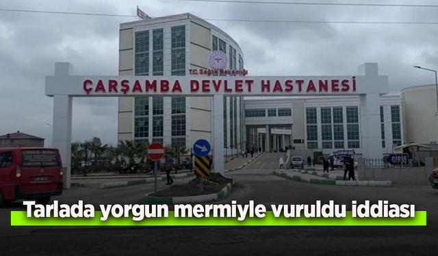 Tarlada yorgun mermiyle vuruldu iddiası
