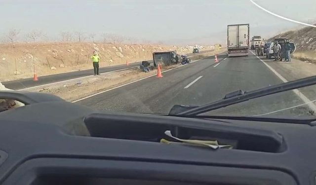 Siirt’te patpat devrildi: 1 yaralı