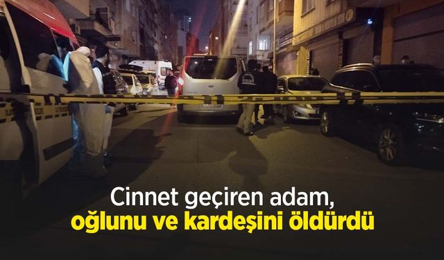 Cinnet geçiren adam, oğlunu ve kardeşini öldürdü