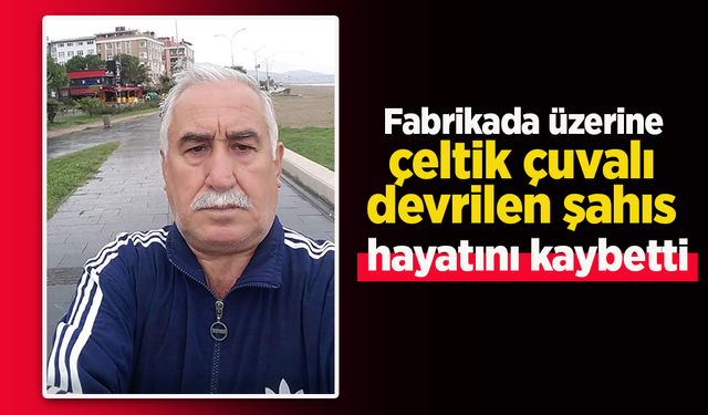 Fabrikada üzerine çeltik çuvalı devrilen şahıs hayatını kaybetti