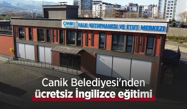 Canik Belediyesi'nden ücretsiz İngilizce eğitimi