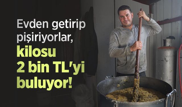 Evden getirip pişiriyorlar, kilosu 2 bin TL'yi buluyor!