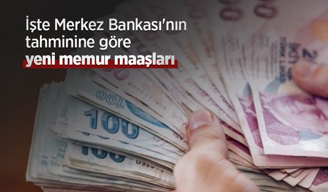 İşte Merkez Bankası'nın tahminine göre yeni memur maaşları