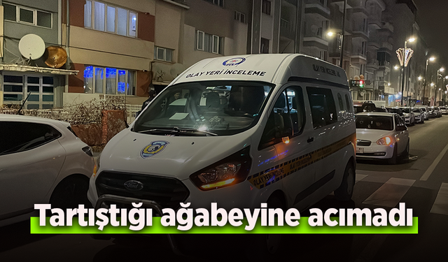 Tartıştığı ağabeyine acımadı