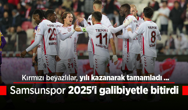 Kırmızı beyazlılar, yılı kazanarak tamamladı ...