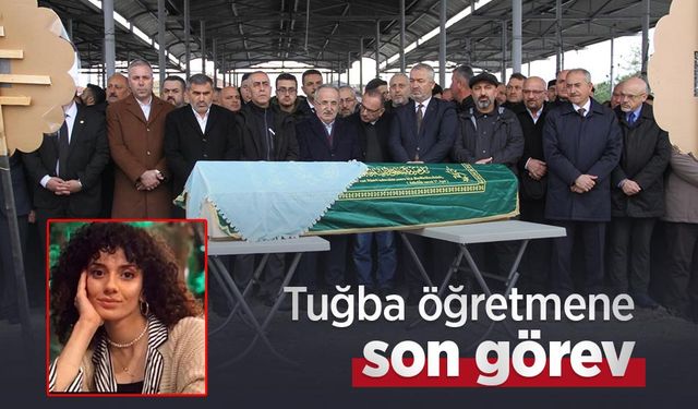 Tuğba öğretmene son görev