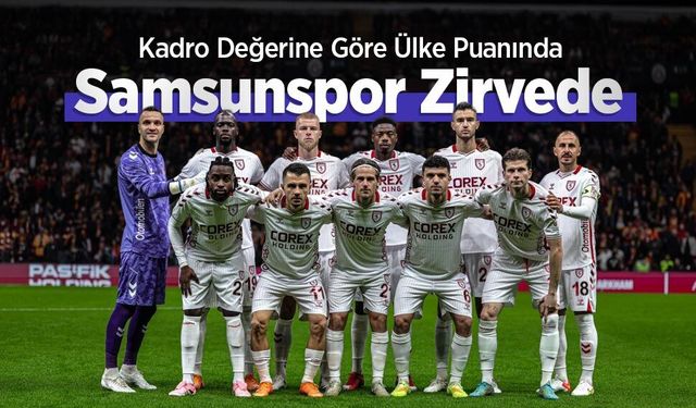 Kadro Değerine Göre Ülke Puanında Samsunspor Zirvede