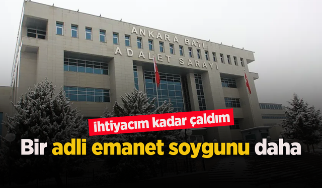 Bir adli emanet soygunu daha