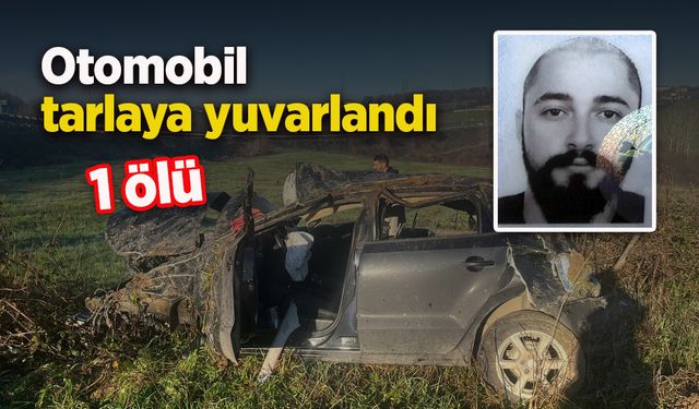 Otomobil tarlaya yuvarlandı: 1 ölü
