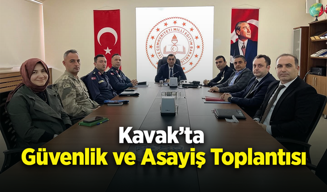 Kavak’ta Güvenlik ve Asayiş Toplantısı