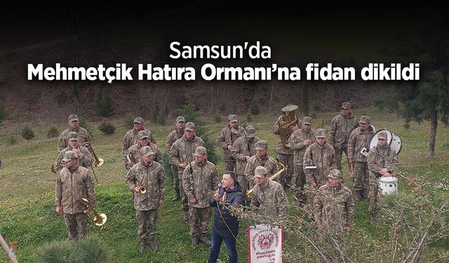 Samsun'da Mehmetçik Hatıra Ormanı’na fidan dikildi