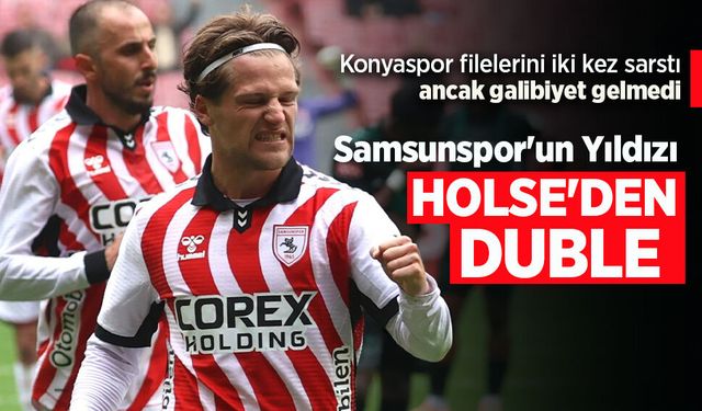 Konyaspor filelerini iki kez sarstı ancak galibiyet gelmedi ...