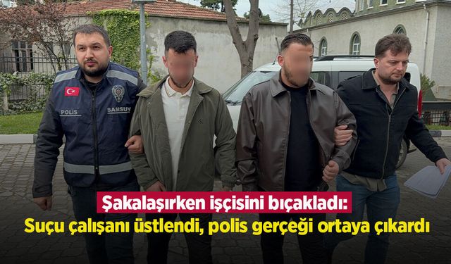 Şakalaşırken işçisini bıçakladı: Suçu çalışanı üstlendi, polis gerçeği ortaya çıkardı