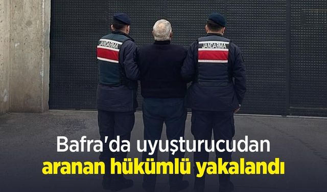 Bafra'da uyuşturucudan aranan hükümlü yakalandı