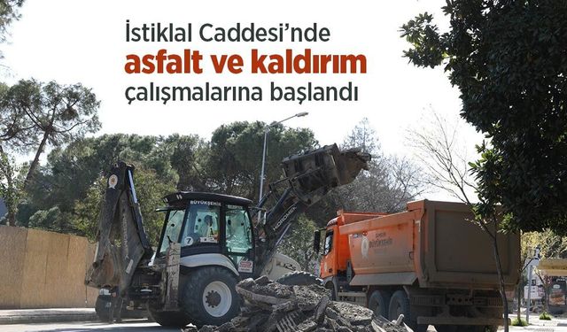 İstiklal Caddesi’nde asfalt ve kaldırım çalışmalarına başlandı