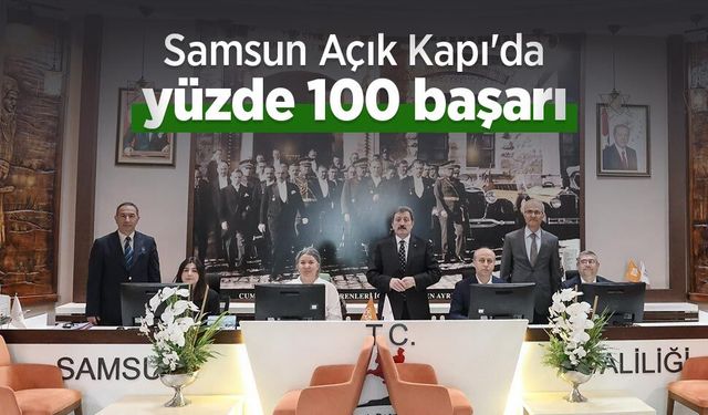 Samsun Açık Kapı'da yüzde 100 başarı
