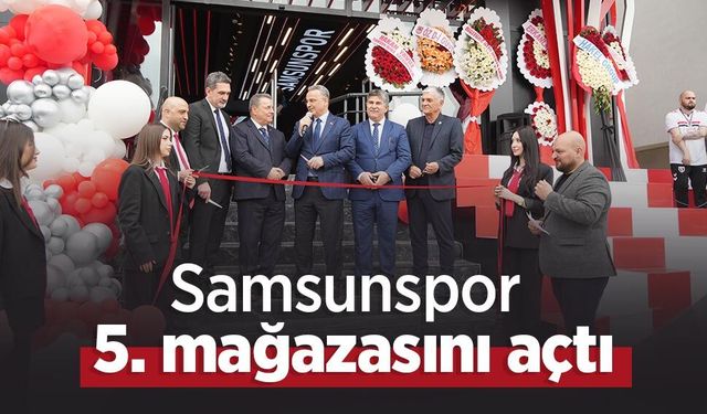 Samsunspor 5. mağazasını açtı