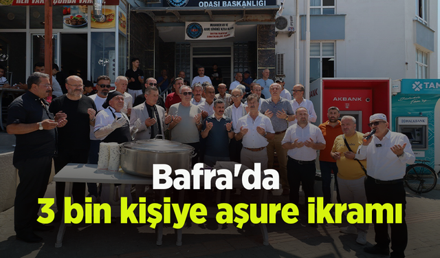 Bafra'da 3 bin kişiye aşure ikramı