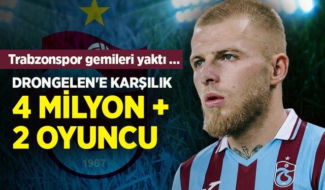 Trabzonspor gemileri yaktı …