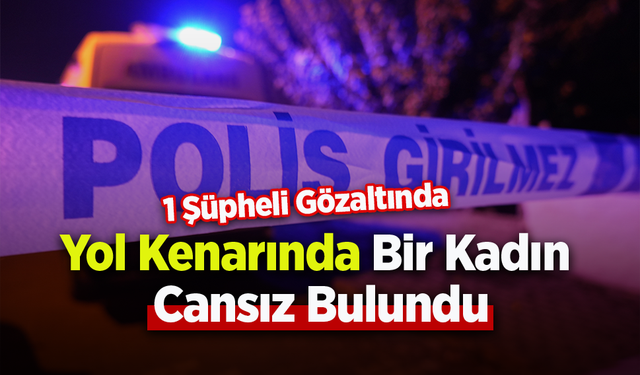Yol Kenarında Kadın Ölü Bulundu: 1 Şüpheli Gözaltında