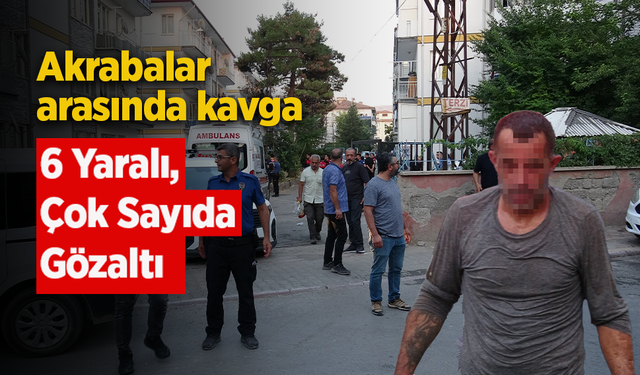 Akraba İki Aile Arasında Kavga: 6 Yaralı, Çok Sayıda Gözaltı