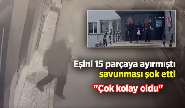 Eşini 15 parçaya ayıran sanıktan şoke eden savunma: "Çok kolay oldu"