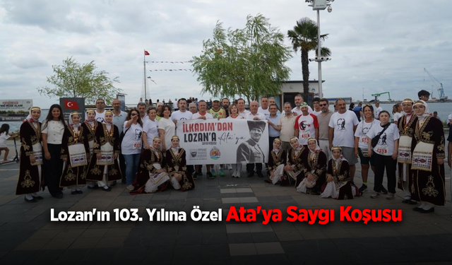 Samsun'da Lozan'ın 103. yılında Ata'ya Saygı Koşusu düzenlendi
