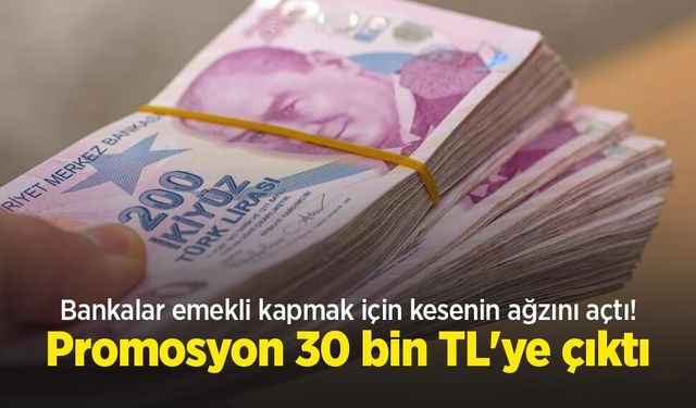Bankalar emekli kapmak için kesenin ağzını açtı! Promosyon 30 bin TL'ye çıktı