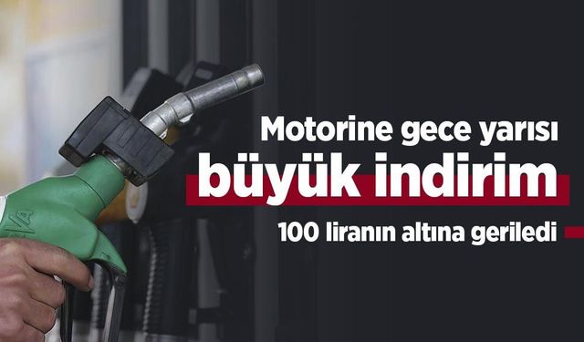 Motorine gece yarısı büyük indirim: 100 liranın altına geriledi