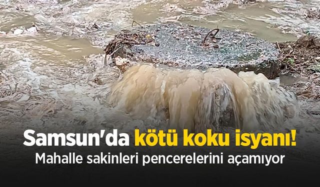 Samsun'da kötü koku isyanı! Mahalle sakinleri pencerelerini açamıyor
