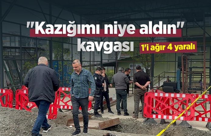 "Kazığımı niye aldın" kavgası: 1'i ağır 4 yaralı