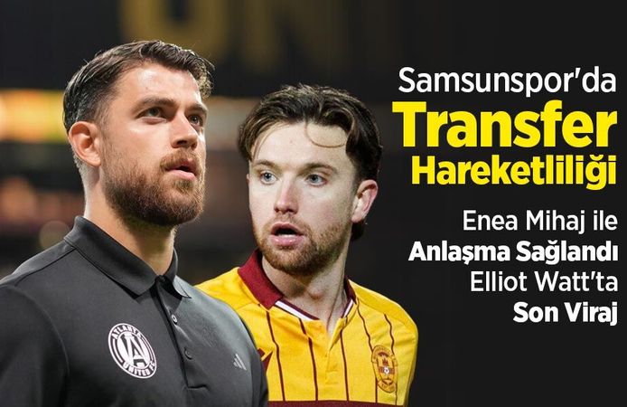 Samsunspor'da Transfer Hareketliliği: Enea Mihaj ile Anlaşma Sağlandı, Elliot Watt'ta Son Viraj