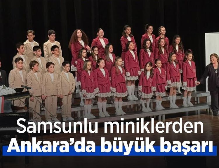 Samsunlu miniklerden Ankara’da büyük başarı