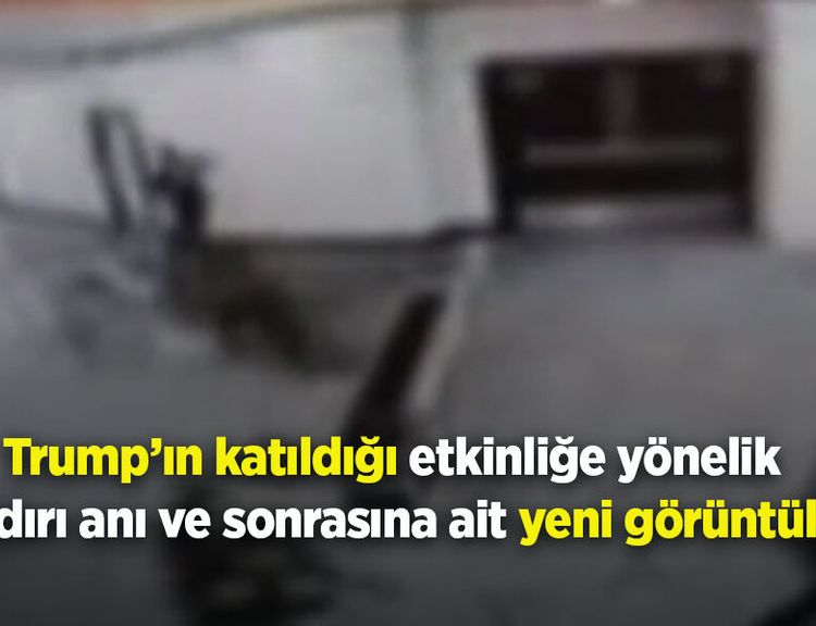 Trump’ın katıldığı etkinliğe yönelik saldırı anı ve sonrasına ait yeni görüntüler