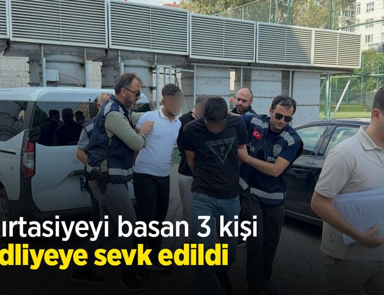 Kırtasiyeyi basan 3 kişi adliyeye sevk edildi
