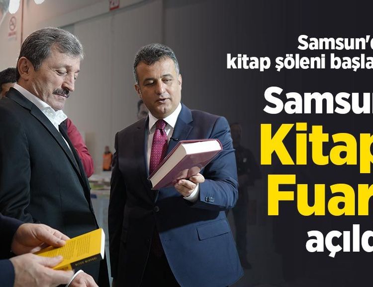 Samsun'da kitap şöleni başladı: "Samsun Kitap Fuarı" açıldı
