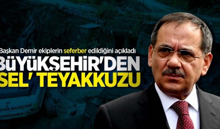 Başkan Demir'den sel açıklaması! Ekipler Terme için seferber edildi