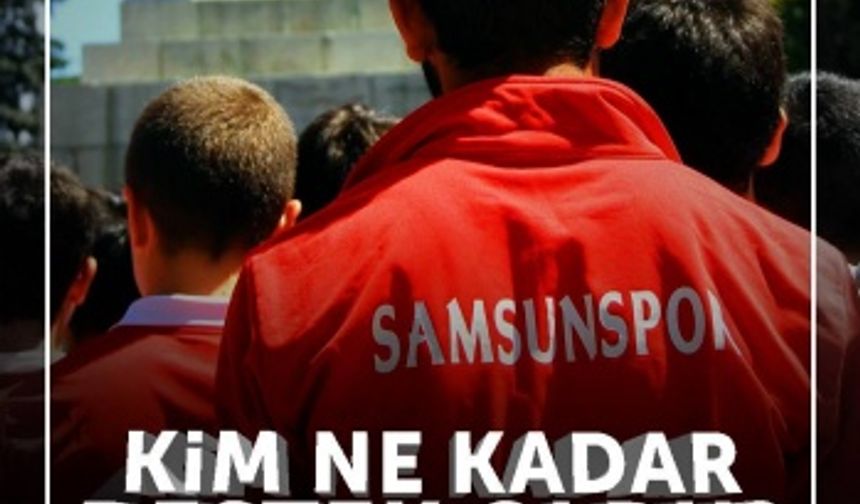 Samsunspor'a yardım kampanyasına kim ne kadar katkı sağladı?