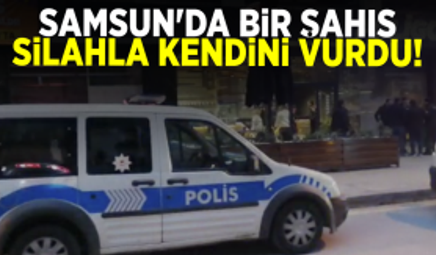 Samsunda bir şahıs atış poligonunda kendini vurdu.