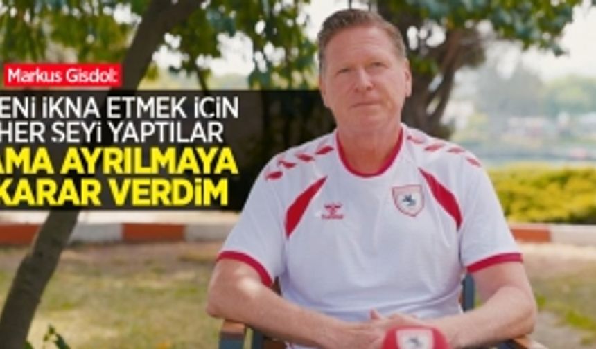 Markus Gisdol: "Beni ikna etmek için her şeyi yaptılar ama ayrılmaya karar verdim"